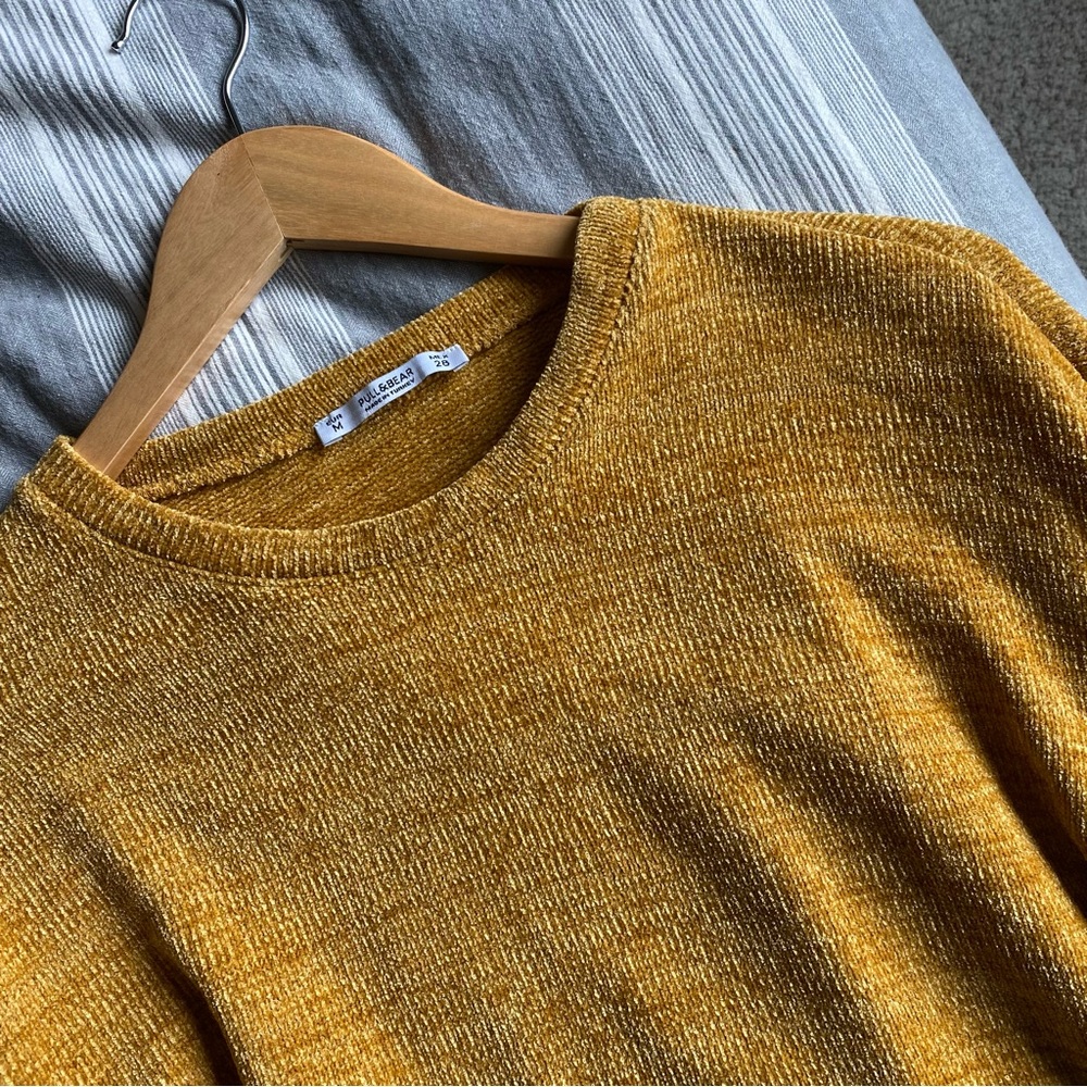 Mustard Yellow Cropped Sweater